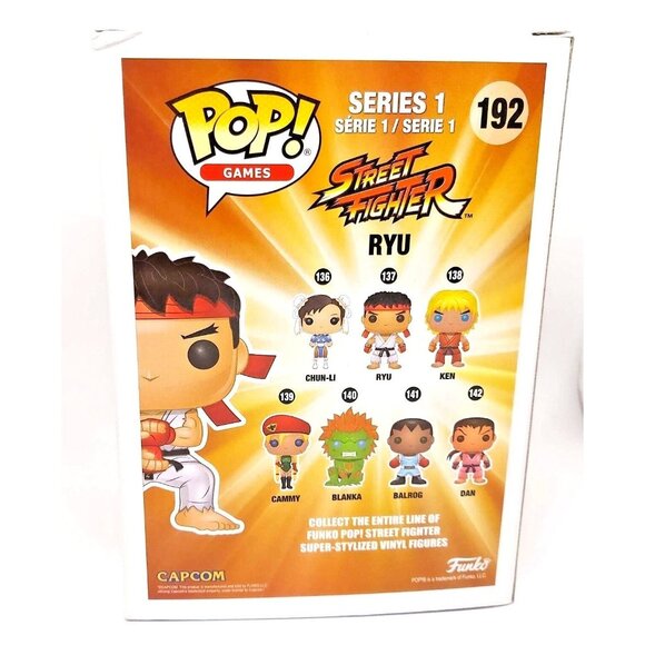 Funko Pop! Ryu Special Attack 192 Series 1 Toys R Us Exclusive Street Fighter - Picture 3 of 6